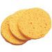 Cosmetische cellulose spons geel 3 stuk - diameter 7 cm