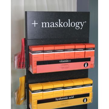 +maskology +serumology salon display