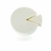 White Pre-Cut Wedge Sponge