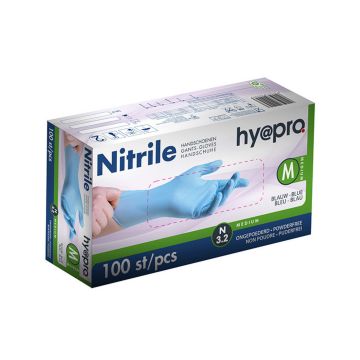 Hy@pro N3.2 Dunne Nitril Handschoenen Blauw – Maat M (100 stuks)