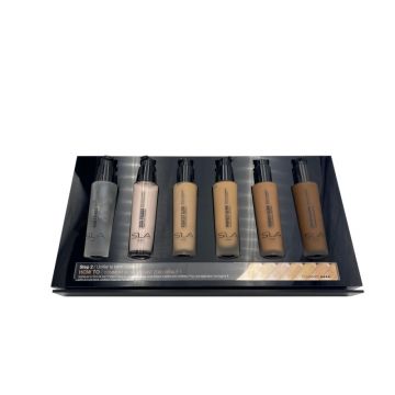 Pre-Make-Up Foundation Grid - met testers Pre-Make-Up Foundation Grid - met testers