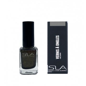Color Extrem Nail Polish - Black with golden Nugget