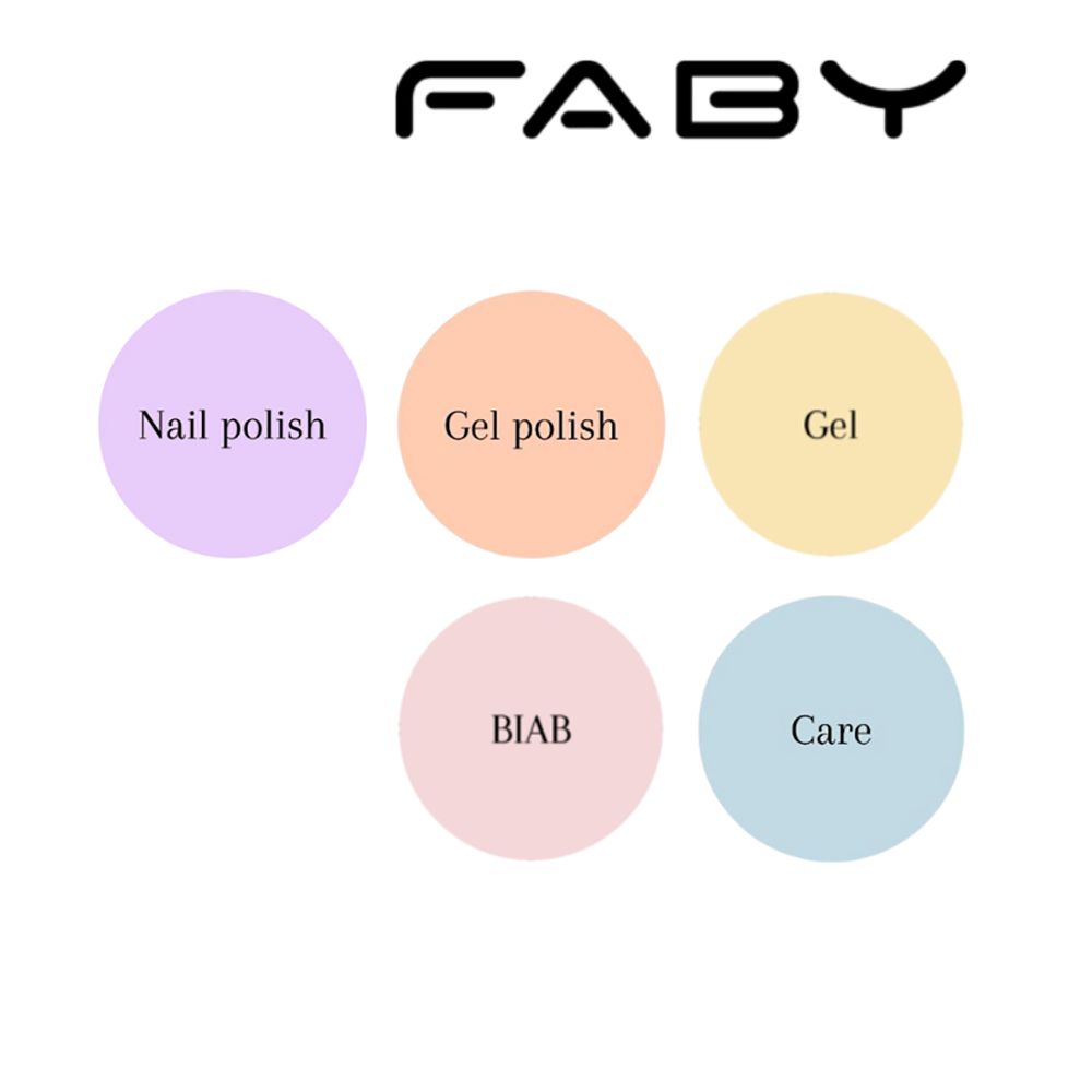 FABY nagellak flatlay